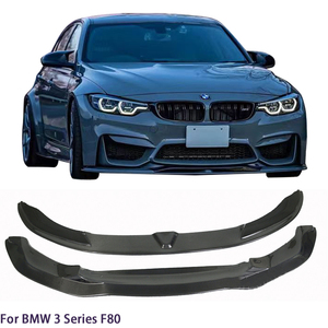 Alerón Delantero de Fibra de Carbono Estilo PSM (2 Piezas) para BMW Serie 3 F30/M3 F80 Sedán 2013-2019 - Product Image 1