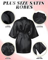 Robes en satin personnalisées avec logo pour femmes, robes de demoiselles d'honneur, kimonos, vêtements de nuit, peignoirs, robes de salon de coiffure, robes de spa