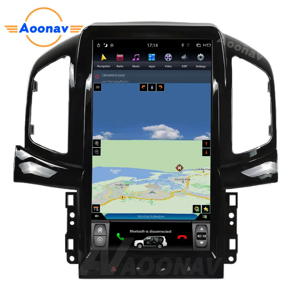 Android車Teslaスタイル大画面IPS GPS Navigation For Chevrolet Captiva 2013 2014 2015 2016 2017 DSPユニットマルチメディアラジオ