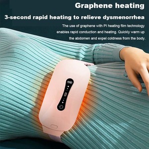 USB-Aufladbarer Heizkompresse-Vibrationsgürtel für Taille und Bauch, Intelligenter Massagegürtel, Gebärmutterwärmegürtel mit 1800mAh Akku - Product Image 5