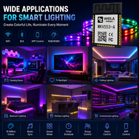 Module sans fil IoT BLE WiFi 6 BLE 5.2 à faible consommation d'énergie, double mode SPI, contrôle intelligent, module BLE WiFi pour contrôleur d'éclairage de bande LED RGB