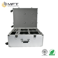 Valise de transport professionnelle en aluminium argenté de style industriel MFT MFC004, certifiée ISO9001, fabriquée en usine au Jiangsu, pour OEM