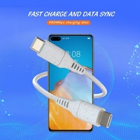 Cable USB C a USB C Ecológico, Carga Rápida PD de 60W, Cable de Datos de Material Reciclable para Laptop, Teléfono y Tablet