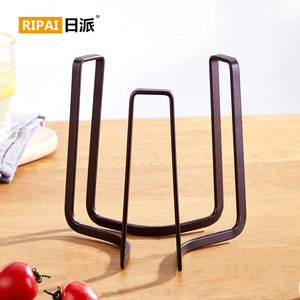 ชั้นวางจานเหล็กดัดริปาย ทรงสี่เหลี่ยม แห้งเร็ว สำหรับวางบนเคาน์เตอร์ครัว - Product Image 1