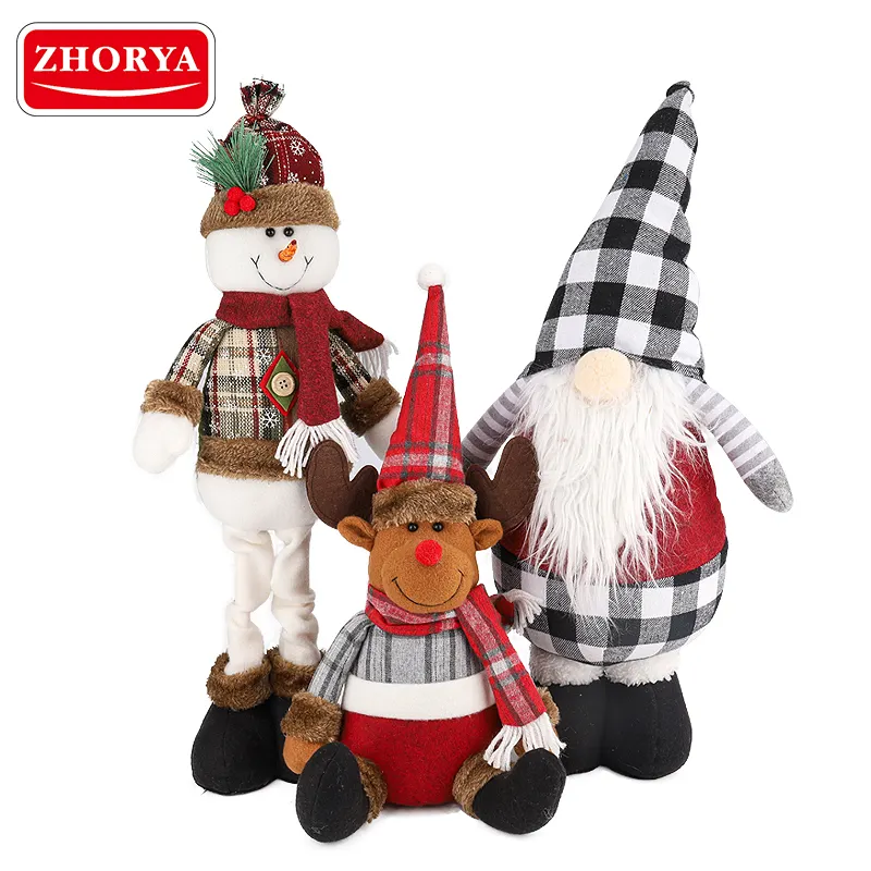 Zhorya Natal Papai Noel Boneca Feliz Natal Decorações para Ornamentos Xmas Tree Decoration