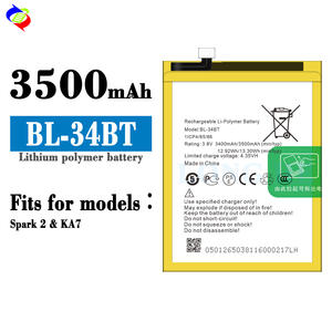 BL-34BT สำหรับ tenco KA7/SPARK 2แบตเตอรี่คุณภาพสำหรับเปลี่ยนโทรศัพท์มือถือ - Product Image 1