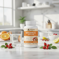 Capsules de vitamine C OEM pour le soutien immunitaire, la synthèse du collagène, antioxydant, complément alimentaire, marque privée