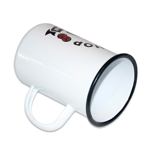 Sunmeta Tasse <span class=keywords><strong>émaillé</strong></span>e <span class=keywords><strong>en</strong></span> <span class=keywords><strong>acier</strong></span> inoxydable moins chère Tasse à café <span class=keywords><strong>en</strong></span> métal de sublimation avec impression de logo personnalisée - Product Image 3