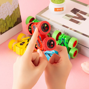 Childrens 4Wd Inertia Car Double Sided Flip Off Road Vehicle Simulation Stunt Model Drop Resistant <b>Toy</b> For <b>Boys</b> <b>Age</b> <b>5</b> 7 Years - Product Image 3