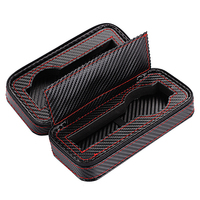 Fibre de carbone similicuir fermeture éclair 8 Lot nouveau luxe Portable stockage affichage en cuir voyage montre boîte
