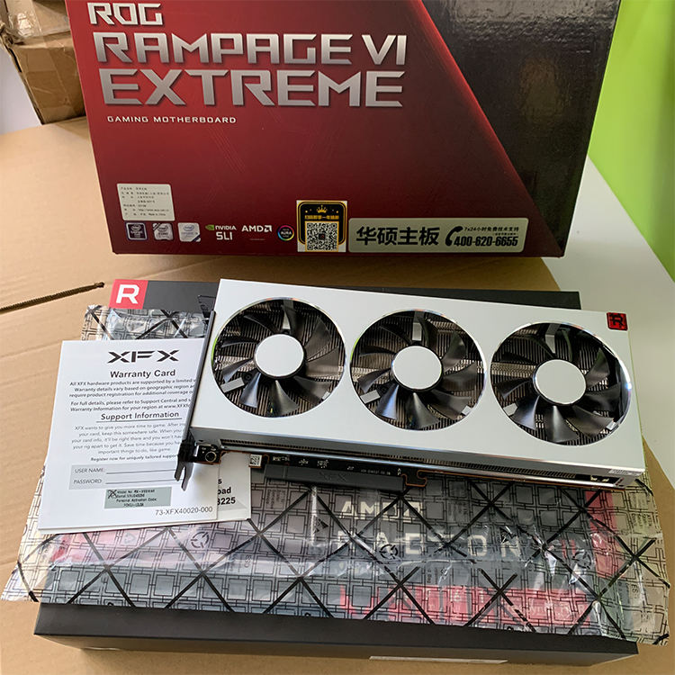 XFX MSI ASUS AMD Radeon VII 16GBグラフィックスカード16GB HBM2 4096