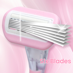 Six Blade Body <strong>Shave</strong> <strong>Razor</strong> Stainless Steel Blade With Rubber Handle System <strong>Razor</strong> With Replaceable <strong>Razor</strong> Head - Product Image 4