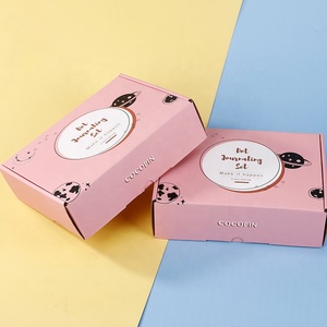 Bán Hot xách tay phân hủy sinh học Kraft sóng quần áo hộp bưu phẩm làm thân thiện với môi trường tông dập nổi giấy nghệ thuật - Product Image 3