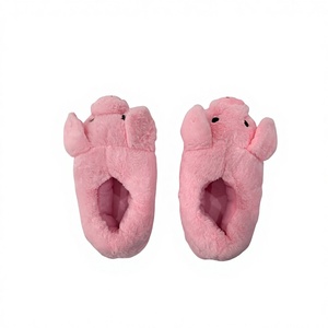 시노민트 도매 겨울 플러시 동물 장난감 슬리퍼 털 안감 미끄럼 방지 발가락 가리개 실내화 여성용 - Product Image 4