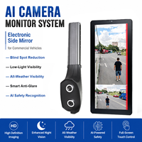 Système de surveillance de caméra CMS à écran partagé avec télécommande, avertissement IA BSD, UN ECE R46 1080P AHD pour camions, bus, fourgons et véhicules