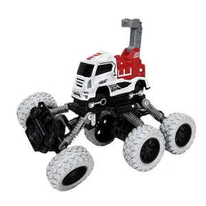 A buon mercato auto kid toys diecast fuoco camion 4wd off-road del veicolo tirare indietro auto giocattoli per il ragazzo