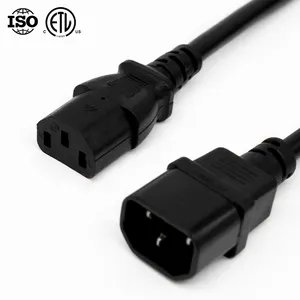 Iec C13 Om C14 Pc Power Cable Iec 60320 C13 Om C14 Vrouwelijke Man Power Cable Cord