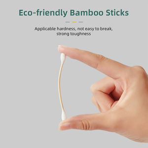 500 Hisopos de Algodón Ecológicos de Bambú y Madera, Biodegradables - Product Image 1