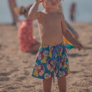 Venta al por mayor nuevas innovaciones buen precio niños pantalones cortos playa personalizado