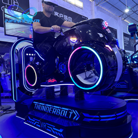 Simulador de Carreras de Motos VR Comercial, Equipo de Realidad Virtual 9D para Parques de Diversiones VR