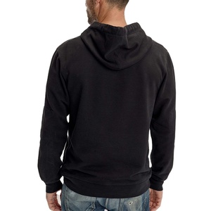 Sudadera de algodón negra para hombre, ropa de calle sencilla, informal, con bolsillo canguro - Product Image 2