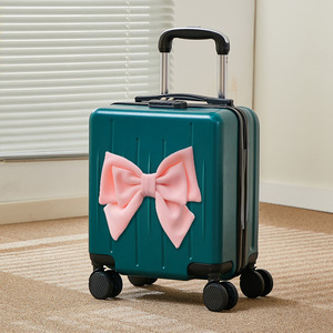 Bow Sang Trọng 14Inch Cabin Kích Thước Hành Lý Va Li Tùy Chỉnh Đa Chức Năng Thiết Kế Cho Cô Gái Kid Kích Thước Mang Theo Trên Trường Hợp - Product Image 3
