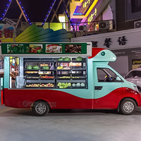 Grand Food Truck, Camion de Restauration Mobile, Stand de Tacos, Cuisine Mobile, Camion à Pizza, Camion à Café, Chariot à Hot-dogs, Restaurant Mobile
