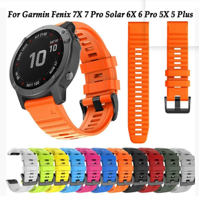 Bracelets de montre en caoutchouc souple faciles à installer, remplacement pour <span class=keywords><strong>Garmin</strong></span> Fenix 8 7 Fenix 6 <span class=keywords><strong>5</strong></span> 4 3 <span class=keywords><strong>Garmin</strong></span> Forerunner Smartwatches Tous les modèles <span class=keywords><strong>Garmin</strong></span> - Product Image 6
