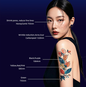 เครื่องเลเซอร์ Pico <span class=keywords><strong>Q</strong></span> Switch Nd Yag สำหรับการแพทย์ อุปกรณ์เลเซอร์ความงาม เครื่องกระชับผิวหน้า อุปกรณ์เลเซอร์ลบรอยสักบนใบหน้า - Product Image 6