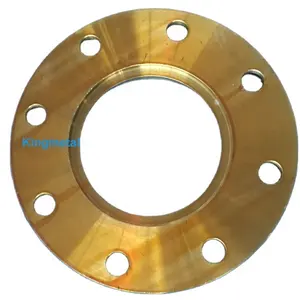 JIS B2220 SS400 10K FF Pintura Dourada Aço Carbono Slip-on Flange