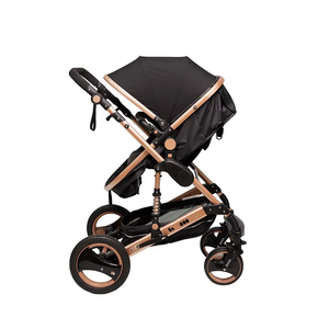 Poussette 3-en-1 avec cadre en aluminium durable, vue haute, absorption des chocs, homologuée EN1888, harnais 5 points et <span class=keywords><strong>nacelle</strong></span> - Product Image 3