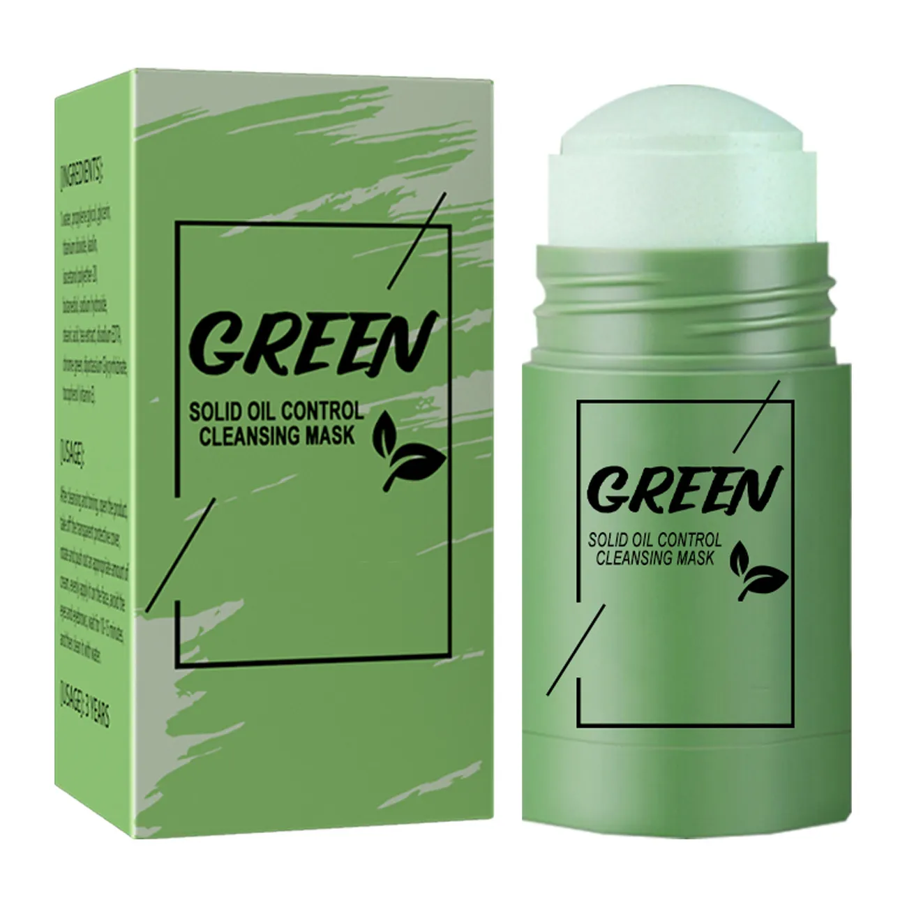 Maschera al tè verde all'ingrosso Stick maschera di fango alla vitamina C Stick maschera facciale all'argilla per la pulizia profonda