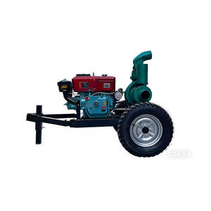 Ensemble de pompe à eau mobile à moteur diesel avec remorque, construction en fer basse pression pour la lutte contre les inondations et l'utilisation agricole - Product Image 3