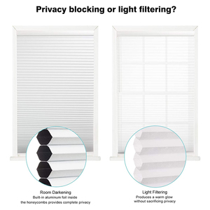 Persiana Enrollable Inteligente Retráctil para Ventanas y Puertas, con Bloqueo Total de Luz, Diseño de Panal - Product Image 5