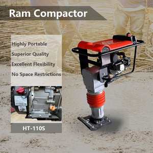 Compacteur vibrant à essence avec moteur, haute efficacité, pour le compactage du sol, 5,5-6,5 CV, 450-700 impacts/min - Product Image 2