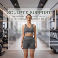 Sujetador deportivo de yoga de cintura alta con estampado de mármol sin costuras, diseños modernos, stock de fábrica disponible, logotipo personalizable.
