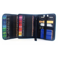 Set Pensil Warna Kayu untuk Menggambar dan Sketsa, Perlengkapan Seni untuk Seniman Dewasa, Remaja, Pemula & Anak-Anak - Model TZ40 Buatan Cina