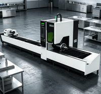 Máquina de Corte de Tubos por Láser de Fibra de Alta Resistencia Q3-24, Máquina de Corte de Tubos Metálicos CNC Horizontal de Doble Mandril, Grado Industrial