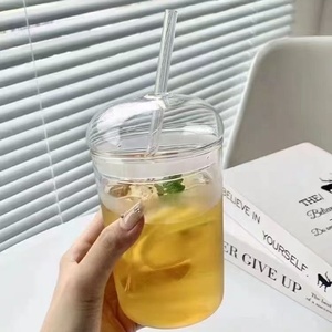 Vente en gros : Verres en verre de 20 oz au design unique, avec couvercle en bambou et paille, en verre sodalime, pour <span class=keywords><strong>café</strong></span>, cadeau d'anniversaire pour <span class=keywords><strong>maman</strong></span> - Product Image 4