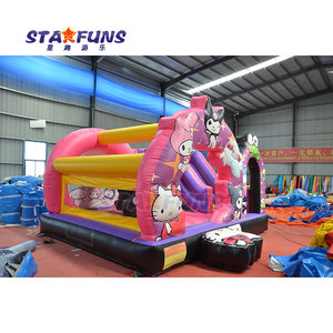 מסחרי פופולרי קריקטורה kuromi מתנפחים להקפיץ בית שקופית קומבו חיצוני קופצני הטירה הלולקה - Product Image 2