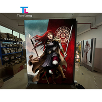 Boîte lumineuse SEG 10x10 pour stand d'exposition, mur, sans outil, rétroéclairage LED, graphique en tissu