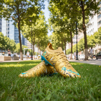 Nouvelles Chaussures de Football 2026 pour Hommes et Femmes, Modèle Coupe Basse en Cuir Synthétique TF pour Étudiants, Semelle Extérieure EVA à Crampons Longs pour Gazon Artificiel Adulte