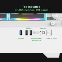Boîtier de jeu Micro ATX ITX, GPU 280 mm, refroidissement par eau 240 mm, USB 3.0, ports I/O avant, longueur de l'alimentation 160 mm