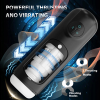 Automatische Penis-Saugmaschine mit Lebensechter Texturierter Vagina, 8 Kraftvolle Vibrations- und Saugmodi, Masturbationshilfe für Männer