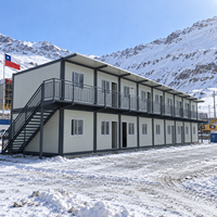 Meilleures ventes : Unité d'abattance moderne en panneaux sandwich, type maison conteneur préfabriquée, 5.8x2.48x2.896m, résistante aux charges de neige, OEM ODM