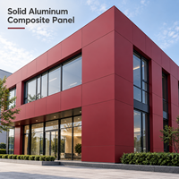 Panneau composite en aluminium et plastique blanc solide revêtu de PE, prix usine, 4x8, plaque ACP pour façade extérieure d'hôtel