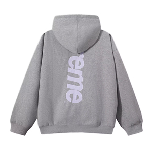 Superbe <span class=keywords><strong>sweat</strong></span>-shirt à capuche en satin avec appliques, collection Hiver 22FW, modèle 1:1 pour homme, impression personnalisée 24FW, polyester/coton, style Hip Hop - Product Image 2