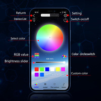 JINXIN LED RVB Barre lumineuse d'ambiance pour châssis de voiture Kits d'éclairage de dessous de caisse App Control Underglow Bande d'ambiance