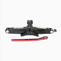 Cric à ciseaux manuel pliable OEM personnalisé de 2 tonnes, certifié CE, avec base renforcée et stable, outil de levage manuel
