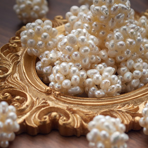 Hạt ngọc trai nước ngọt hình hoa dệt tay kích thước 13mm, phụ kiện trang trí móng tay tự làm - Product Image 2